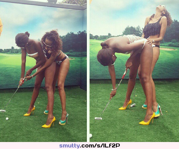dani daniels and nicole aniston threesome #sporty #heels #Golfing #laughing #fungirl